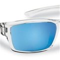 Flying Fisherman Flying Fisherman 7721CSB Cove Polarized Sunglasses; Crystal Frames With Smoke-blue Mirror Lenses 7721CSB